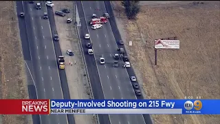 Deputy-Involved Shooting Temporarily Closes Down 215 Freeway Near Menifee