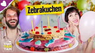 Zebrakuchen | Bunte Kuchen Rezepte | Lieblingsrezept