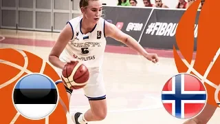 Estonia v Norway - Class. 9-12 - Full Game - FIBA U16 Women's European Championship Division B 2018