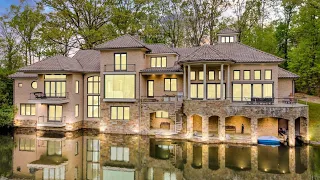 TOUR a Mult-Million Dollar Luxury Home with a Private Lake in Cary, NC | Indoor Pool (Must See)