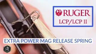 Ruger LCP / LCP2 Extra Power Magazine Release Spring to improve Ruger LCP Magazine Lock up!  M*CARBO