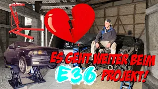 LOW Budget BMW E36 | Die Scheidung! | Motor Ausbau ohne Bühne und Licht  :O