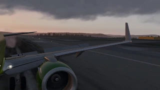 Посадка в Мурманске, X-Plane 11 // Murmansk Landing