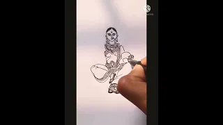 Drawing lakshmi from word OWL| #lakshmi.. #naveenartsvlog