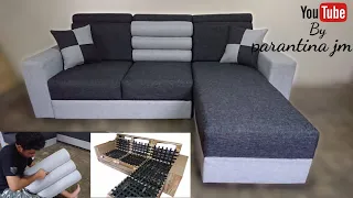 cara membuat sofa minimalis selonjor