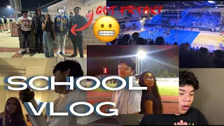 Friday School Vlog #2 | Pep rally | Football Game | GRWM | Wild interviews