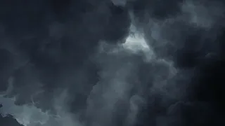 Dark Clouds Thunderstorms Sky Background | Premium Video Footage | 4K