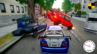 GTA 4 Crazy BMW M3 GTR Crashes Ep.64