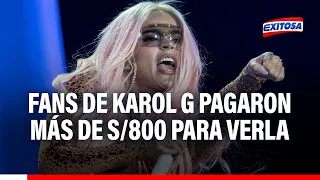 🔴🔵Fans de Karol G pagaron más de 800 soles para ver de cerca a la cantante colombiana