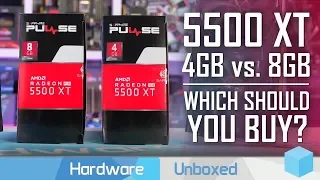 AMD Radeon RX 5500 XT 4GB vs. 8GB, 1080p & 1440p Benchmarks