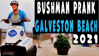 Bushman Prank 2021: Galveston Beach Scares!!