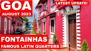 Goa | Fontainhas - August 2023 | Famous Latin Quarter - Portuguese Houses | Panjim City | Goa Vlog