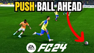 FC 24: Push Ball Forward when Sprinting in EA Sports FC 24 - Push Ball Ahead #fc24