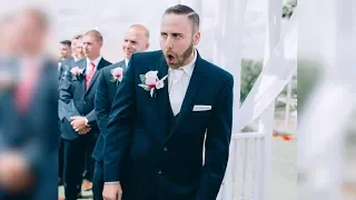 Grooms Jaw Literally Drops When Seeing Bride Walk Down The Aisle