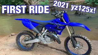 PICKING UP MY *NEW* 2021 YZ125X! | FIRST RIDE |