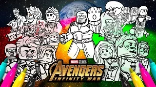 Avengers Infinity War Cover Coloring page | Marvel LEGO Superheroes