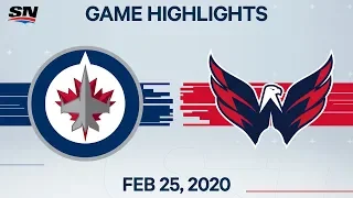 NHL Highlights | Jets vs. Capitals – Feb. 25, 2020