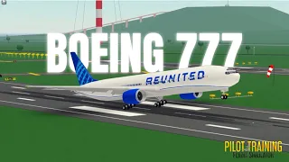 Greater Rockford Boeing 777 Landing Competition in PTFS! (Roblox)