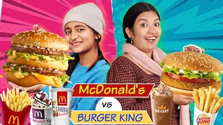 McDonald's Vs Burger King Challenge With Anantya | CookWithNisha