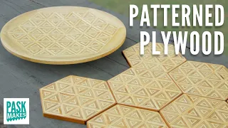 Making Patterned Plywood - Including a Bowl, Coasters & More