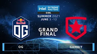 CS:GO - OG vs. Gambit [Mirage] Map 1 - IEM Summer 2021 - Grand-final