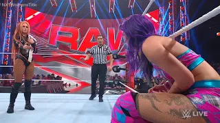 WWE Monday Night Raw 10/9/23- Becky Lynch Vs. Tegan Nox (Title Match) - Full Match Review