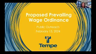 Prevailing Wage Ordinance Virtual Public Meeting