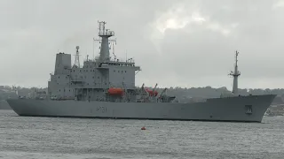 Navy's ocean survey ship 'HMS Scott' departs base 🐧