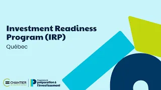 Information webinar on the Investment Readiness Program (IPP)