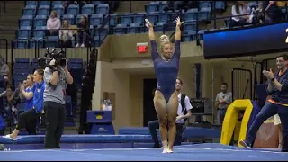 Reverse Video Chloe Cluchey Floor Routine vs  Pitt Rutgers #reversevideo #gymnastics #ChloeCluchey