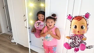 Masal'ın Sihirli Dolabı! Magic Cupboard and kids pretend play lol surprise Dolls, Cry Babies