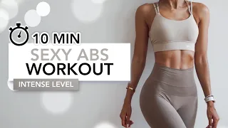 10 MIN SEXY ABS WORKOUT | Intense Core Exercises For Toned Abs & A Slim Waist | Eylem Abaci