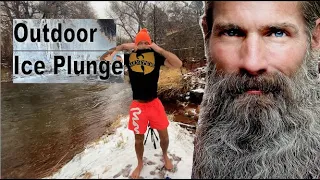 FEAR FACTOR | ice plunge in nature 🥶