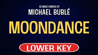 Michael Buble - Moondance | Karaoke Lower Key