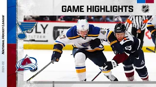 Blues @ Avalanche 10/16/21 | NHL Highlights