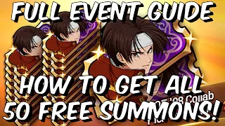 How To Get 50 Free Summons & 50 Gems - King of Fighters Event Guide - Seven Deadly Sins: Grand Cross