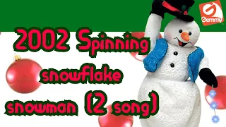 **SOLD** Gemmy animated 2002 Spinning snowflake snowman (2 song model)