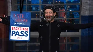 Late Show Backstage Pass: CGI Stephen with Tony Shalhoub