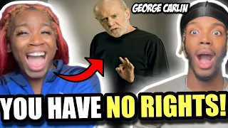 SIBLINGS🇬🇧 REACT GEORGE CARLIN YOU HAVE NO RIGHTS!