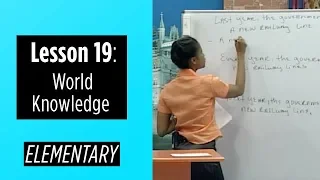 Elementary Levels - Lesson 19: World Knowledge