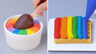 Wonderful Rainbow Cake Decorating Ideas | Yummy Colorful Dessert Recipe