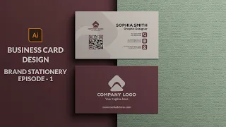 How to design business card in adobe illustrator - Brand stationery episode 1