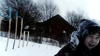 VLOG:челенж лицом в снег