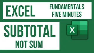 SUBTOTAL vs SUM - Excel