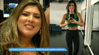 Fabíola Gadelha revela a dieta da mulher que perdeu 40 kg em um ano