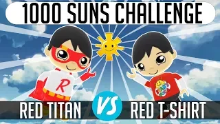 Tag with Ryan - Red Titan Vs Red T-Shirt Ryan | 1000 Suns Challenge | Kaven App Review