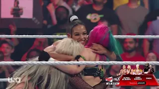 Becky Lynch, Sonya Deville and Rhea Ripley vs Liv Morgan, Bianca Belair and Asuka WWE Raw 5/2/2022