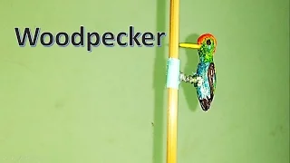 How to make a toy Woodpecker