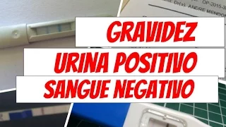 Gravidez: Teste de  urina positivo e sangue negativo!!!