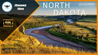 🌍 North Dakota | USA 🇺🇸 | Through A Drone's Eye | 4K Drone Footage | Mind Relaxing 👁‍🗨